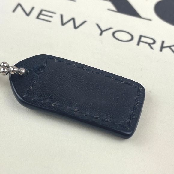 Vintage COACH Purse Hang Tag Black Mini 1.5" x 3/4" - Picture 3 of 3
